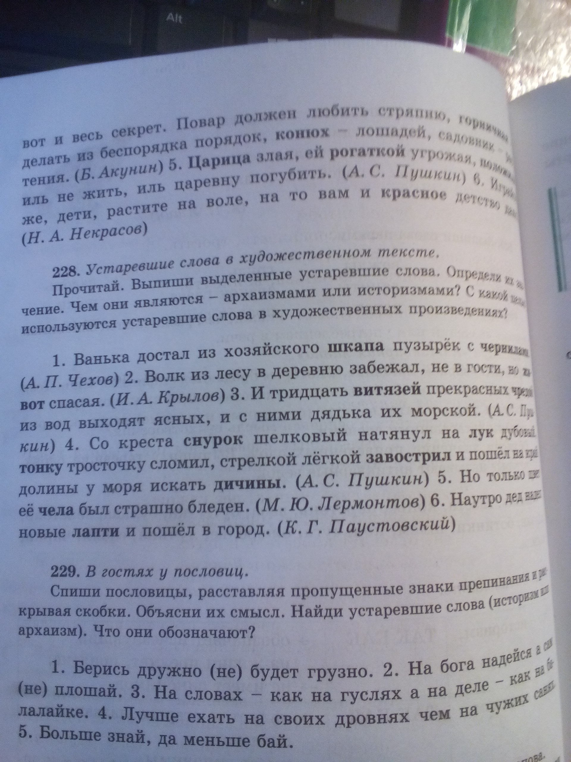 Что обозначают выделенные слова. Книга с выделенными словами. 228 Текст. Прочитайте чем интересны выделенные слова.